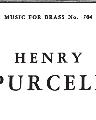 Sonata for Trumpet and Strings — 普赛尔