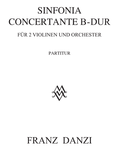 Sinfonia concertante B-dur für 2 Violinen und Orchester — 但齐