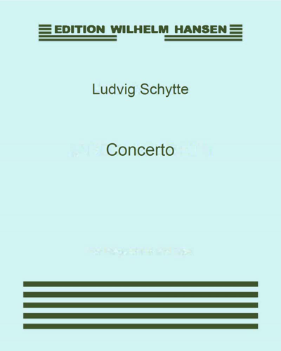 Concerto, op. 28 — Ludvig Schytte
