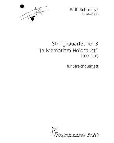 String Quartet No. 3, 'In Memoriam Holocaust' — Ruth Schönthal