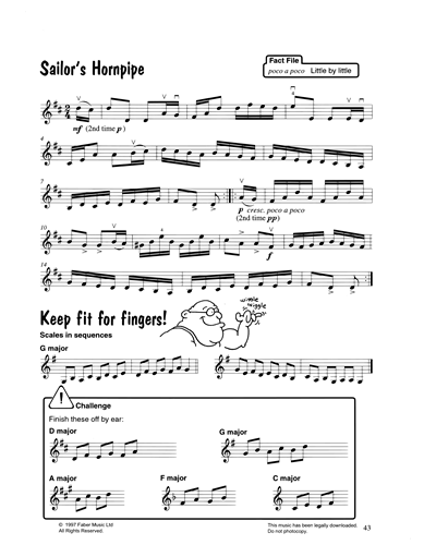 'Sailor's Hornpipe' & 'Keep Fit For Fingers!' — Mary Cohen