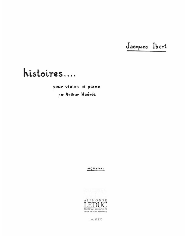 histoires... — 雅克·伊贝尔