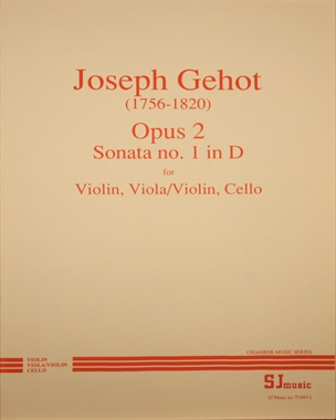 Sonata No. 1 in D major, op. 2 — Joseph Gehot
