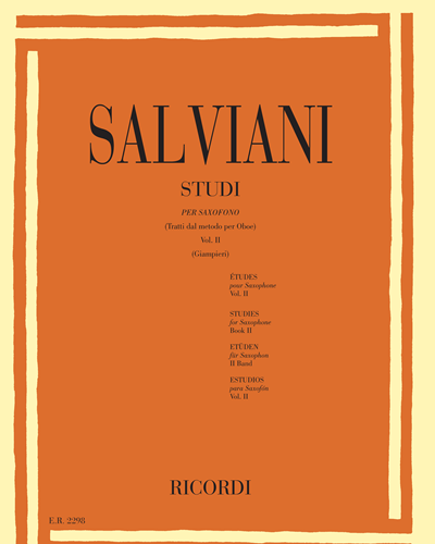 Studi per saxofono Vol. 2 — Clemente Salviani
