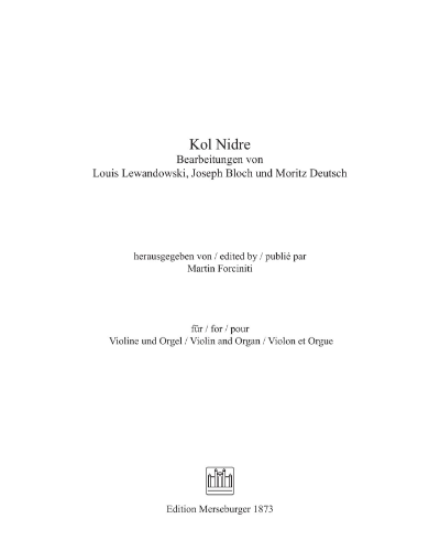 Kol Nidre — Louis Lewandowski