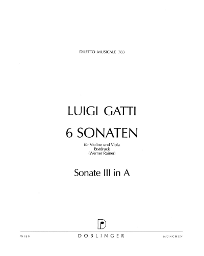 Sonata No.3 in A Major — Luigi Gatti