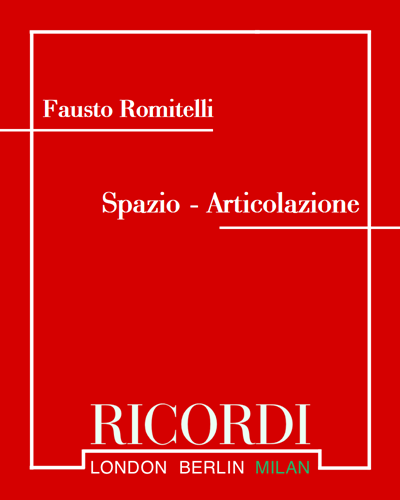 Spazio - Articolazione — Fausto Romitelli