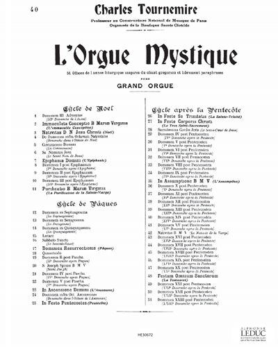 Dominica XIV post Pentecosten, op. 57 — 夏尔·图尔内米尔