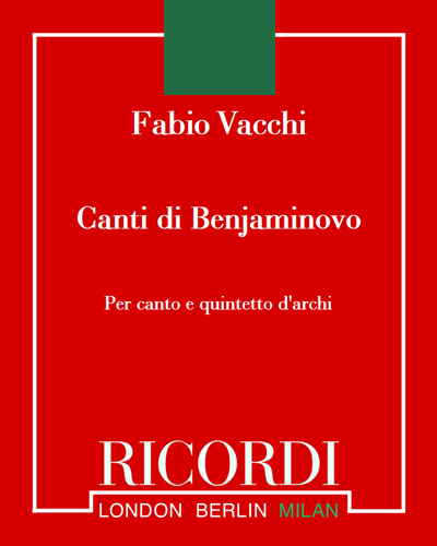 Canti di Benjaminovo — Fabio Vacchi