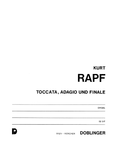 Toccata, Adagio and Finale — Kurt Rapf