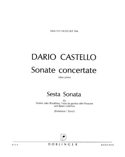 Sonata No. 6 in G — Dario Castello