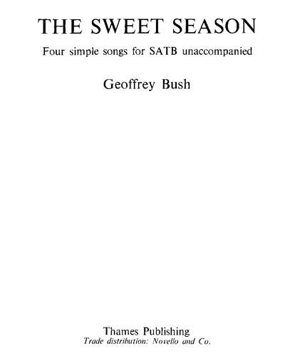The Sweet Season — Geoffrey Bush