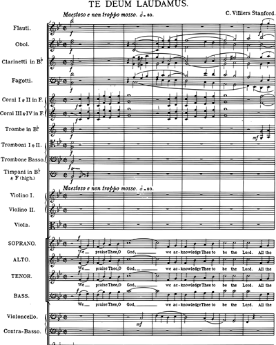 Te Deum laudamus in B-flat major, op. 10 — 斯坦福