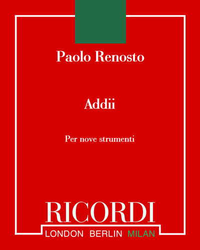 Addii — Paolo Renosto