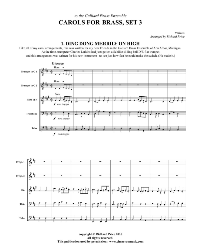 Carols for Brass, Set 3 — 合集