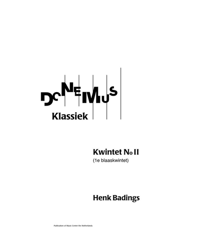 Quintet No. 2 — Henk Badings