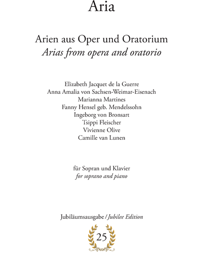 Arias from Opera and Oratorio — Anna Amalia