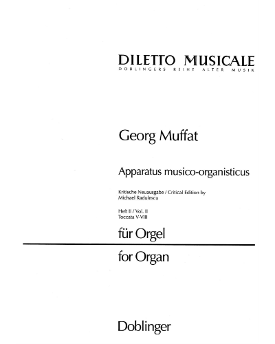 Apparatus musico-organisticus, Vol. 2 — Georg Muffat