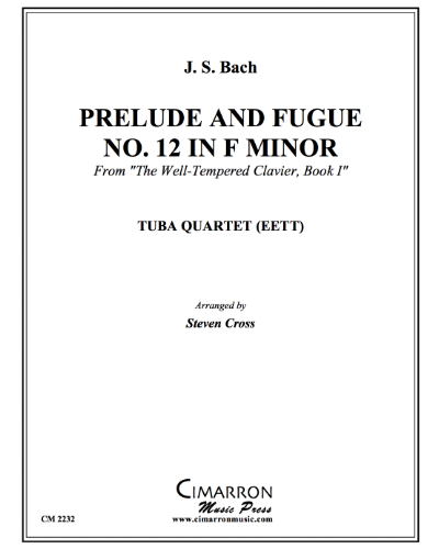 Prelude and Fugue No. 12 in F minor (from 'The Well-Tempered Clavier, Book 1') — 巴赫