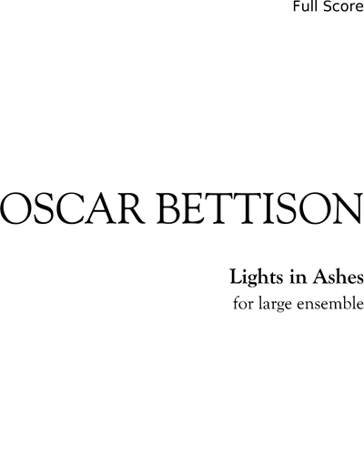 Lights in Ashes — Oscar Bettison