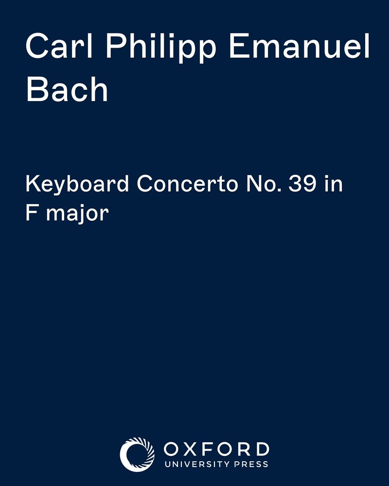 Keyboard Concerto No. 39 in F major — C.P.E.巴赫