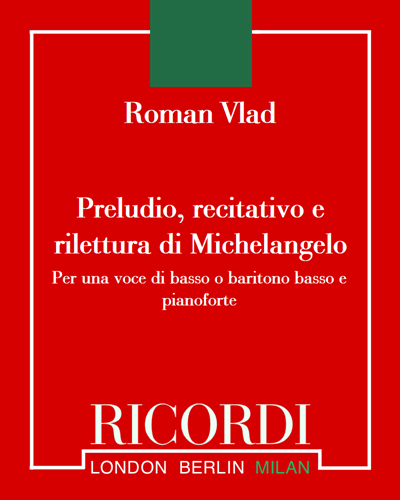 Preludio, recitativo e rilettura di Michelangelo — Roman Vlad