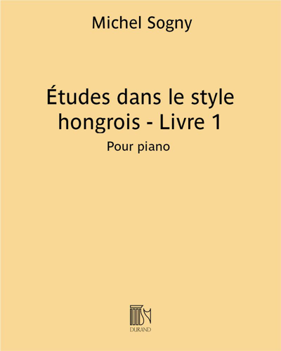 Études dans le style hongrois - Livre 1 — Michel Sogny