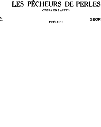 Prelude (from 'Les Pêcheurs de perles') — 比才
