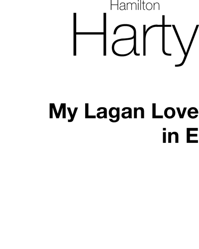 My Lagan Love (in E) — 汉密尔顿·哈蒂