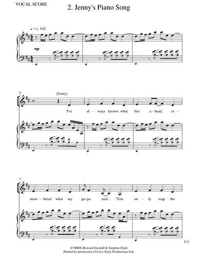 Jenny's Piano Song (from 'Love Story') — Howard Goodall