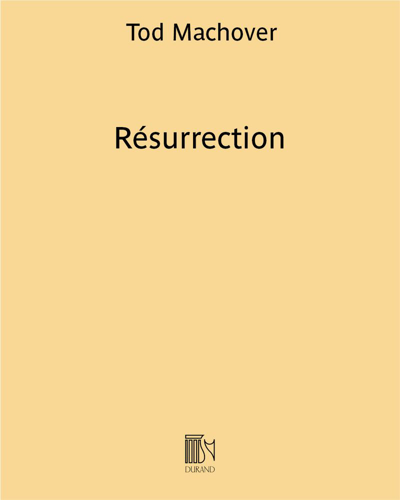 Résurrection — Tod Machover