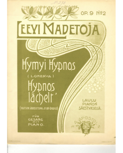 Hymyi Hypnos / Hypnos lächelt, op. 9/2 — 莱维·马代托亚