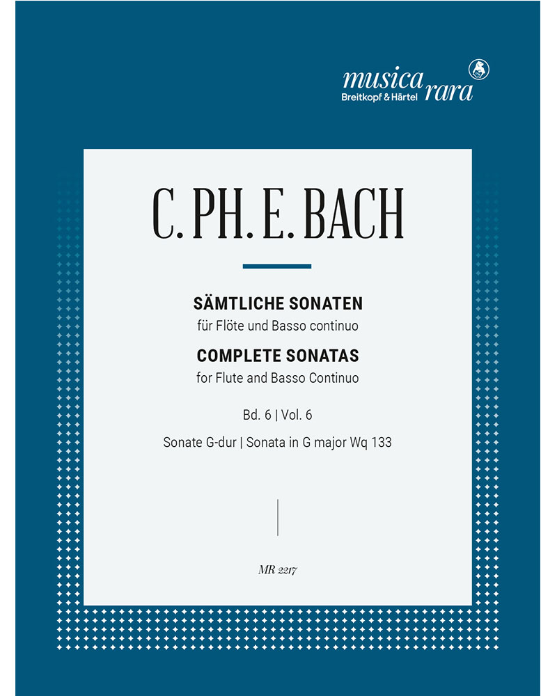 Sämtliche Sonaten, Band 6: G-dur Wq 133 — C.P.E.巴赫