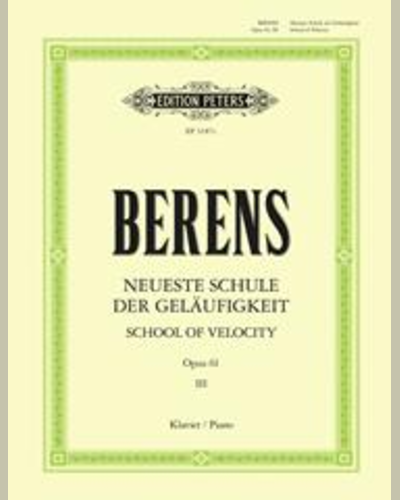School of Velocity Op.61 Vol.3 — Johann Hermann Berens