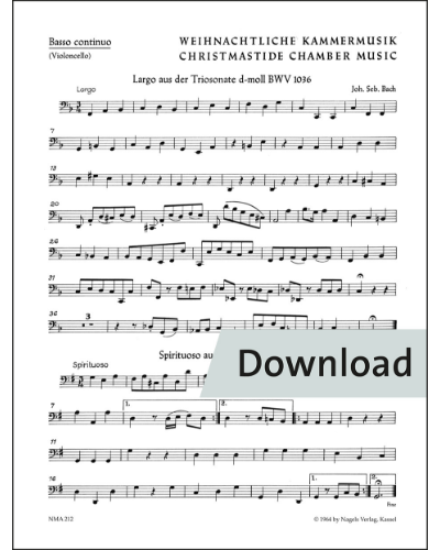 Weihnachtliche Kammermusik für zwei Violinen und Basso continuo — 合集