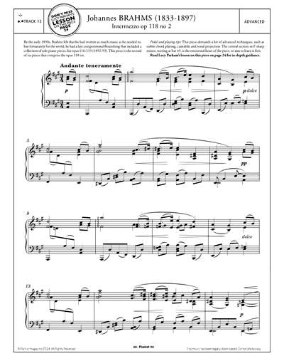 Intermezzo, op. 118 No. 2 — Johannes Brahms