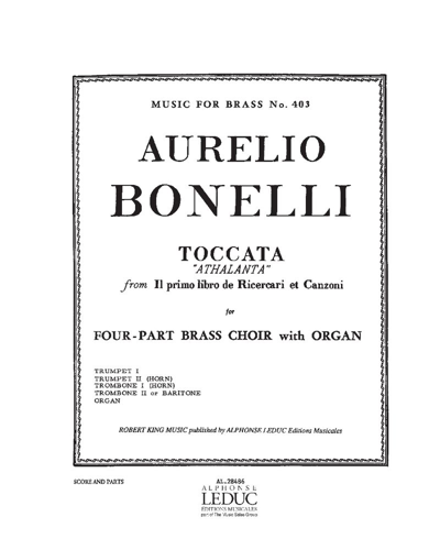 Toccata "Athalanta" (from "Il primo libro de Ricercari et Canzoni") — Aurelio Bonelli