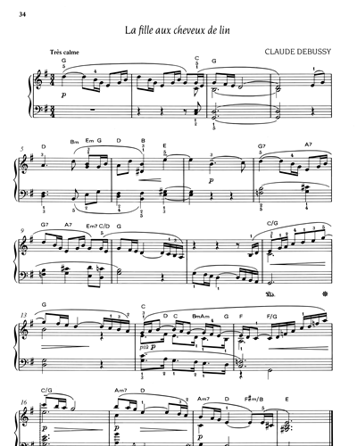 La Fille Aux Cheveux De Lin — Claude Debussy