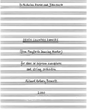 Seven Country Dances — 理查德·罗德尼·贝内特
