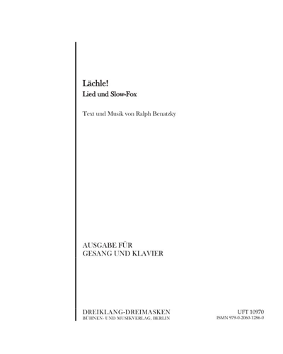 Lächele! — Ralph Benatzky