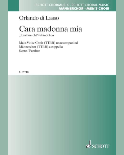 Cara madonna mia - Matona mia cara — 拉索