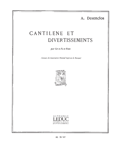 Cantilène et Divertissements — Alfred Desenclos