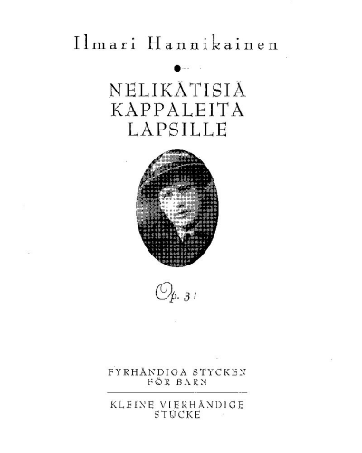 Four-Hand Pieces for Children, op. 31 — Ilmari Hannikainen