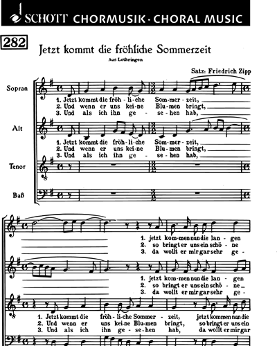 Jetzt kommt die fröhliche Sommerzeit — Friedrich Zipp