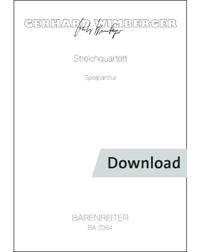 Streichquartett — Gerhard Wimberger