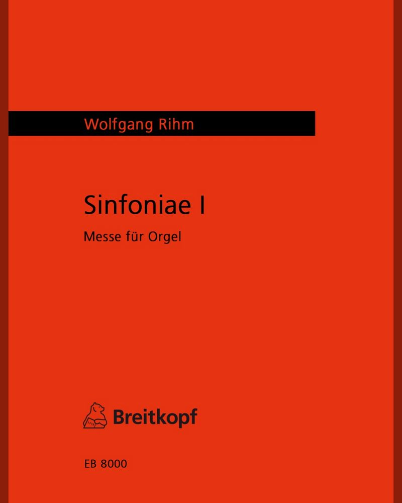 Sinfoniae I — 沃尔夫冈·里姆