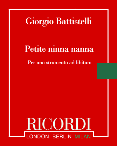 Petite ninna nanna — Giorgio Battistelli