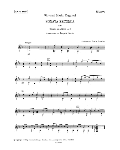Sonata No. 2 in B minor, op. 3 — Giovanni Maria Ruggieri