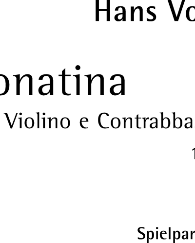 Sonatina — Hans Vogt
