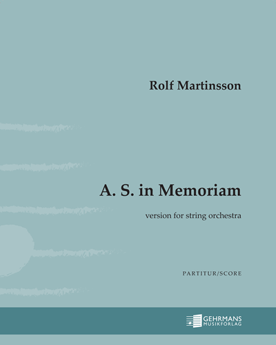 A. S. in Memoriam — Rolf Martinsson